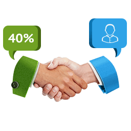 40% партнёрам пожизненно